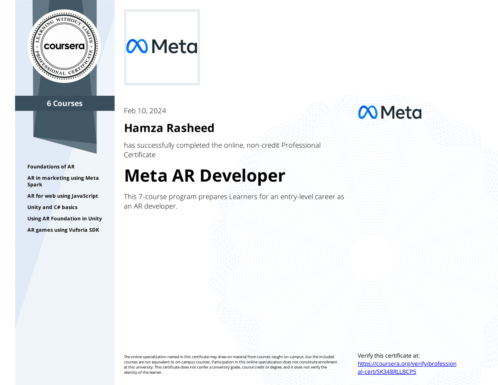 Meta AR Developer