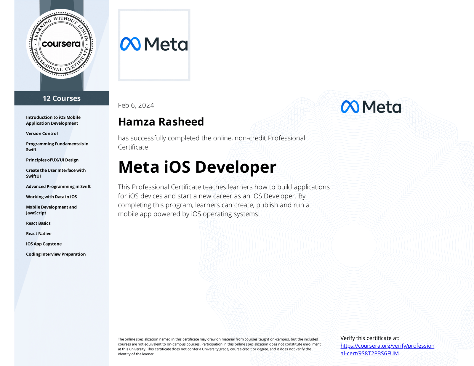 Meta iOS Developer